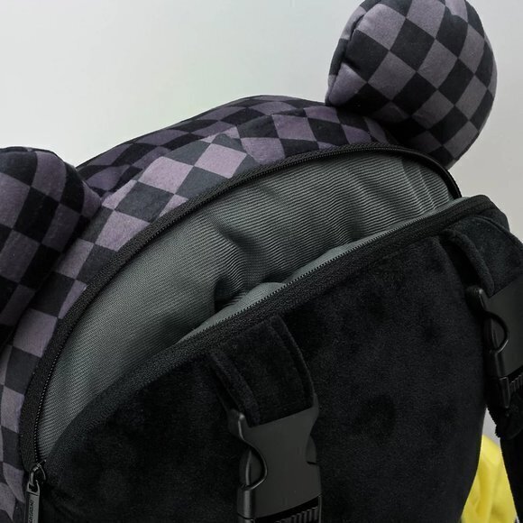 Sprayground x Spongebob Money Bear Teddy Bear Grey Checkered‎ Backpack - Picture 9 of 10